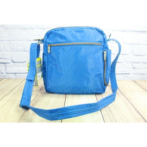 Travelon Anti Theft RFID Crossbody Shoulder Bag Navy Blue - Picture 3 of 16